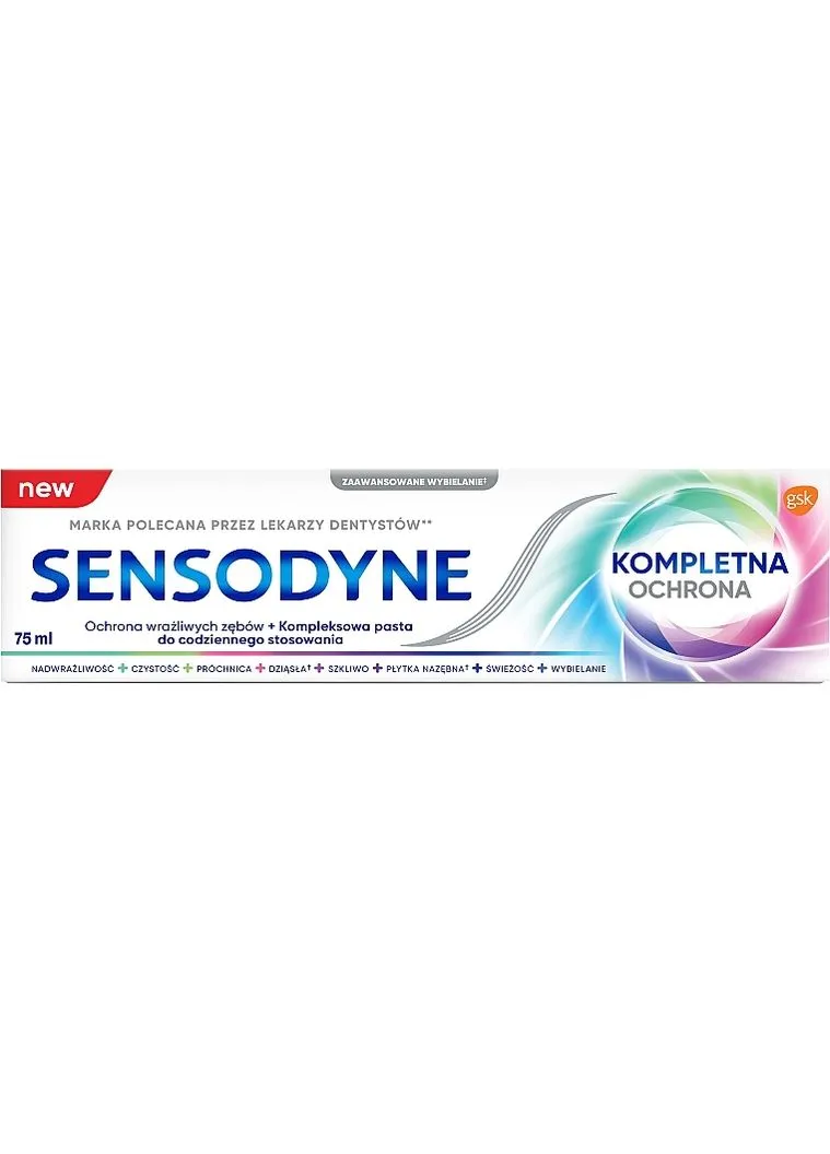 Зубная паста "Комплексная защита+" Complete Protection+ Toothpaste 75ml (2-1081426) Sensodyne (380156831)
