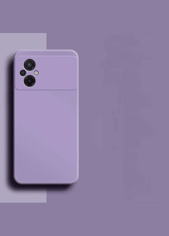 Силіконовий чохол для Poco M5 Бузковий мікрофібра soft touch Xiaomi (322212256)