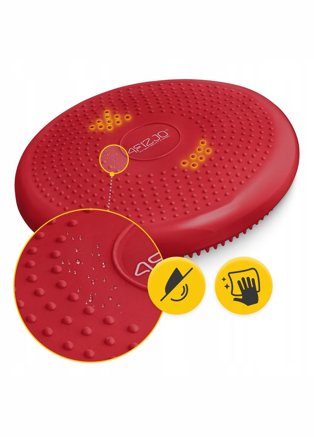 Балансувальна подушка-диск PRO+ 33 см сенсомоторна, масажна Red () 4FIZJO P-5907739314451 (346533145)