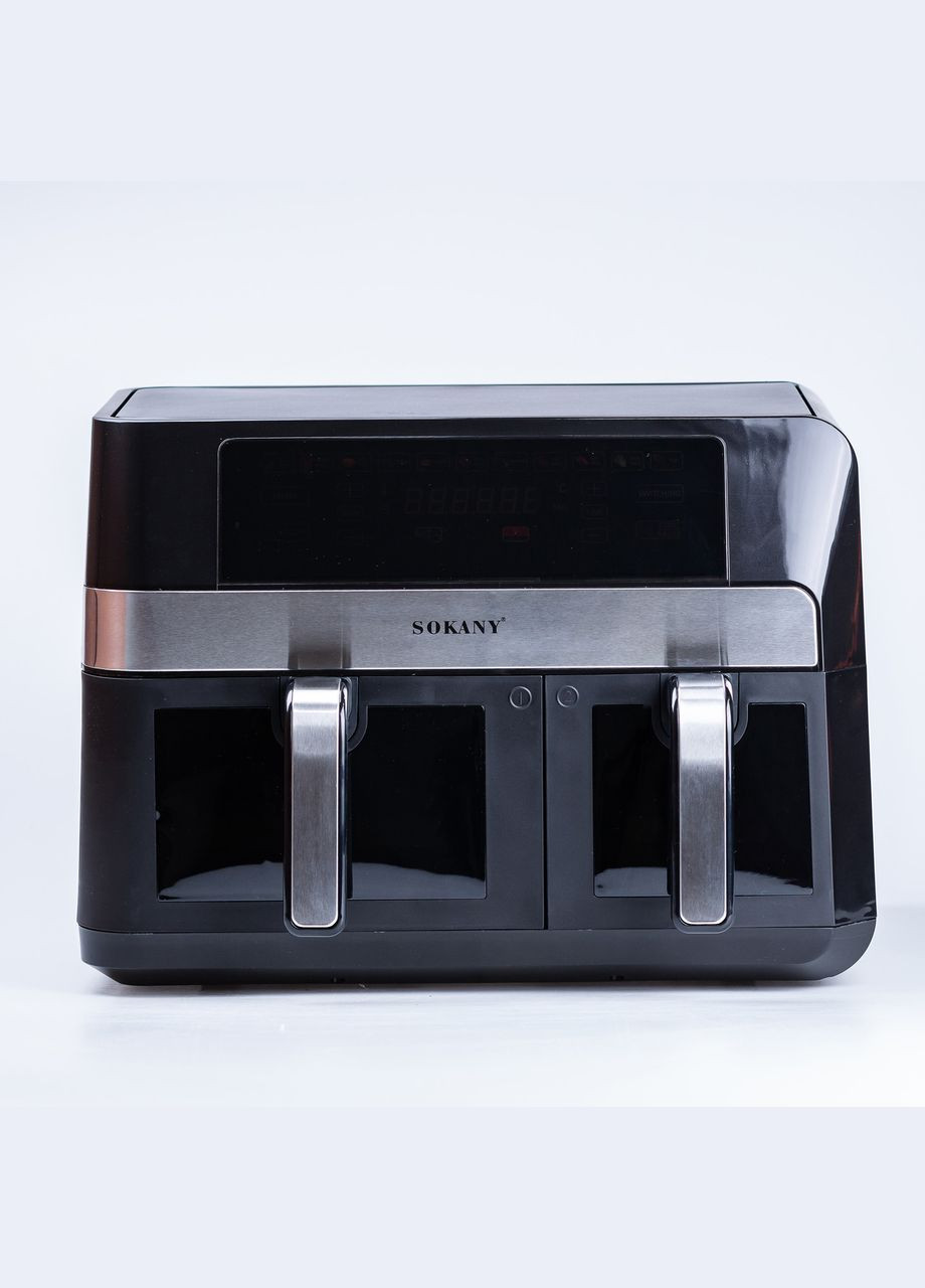 Аэрогриль-фриритюрниця 2800 Вт на 11 литров, черная Sokany (315635794)