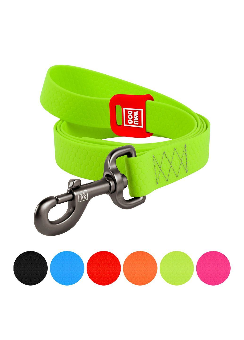 Поводок для собак WAUDOG Waterproof водостойкий 15мм ширина 500см длина салатовый для прогулок и тренировок ProDobro (373221241)