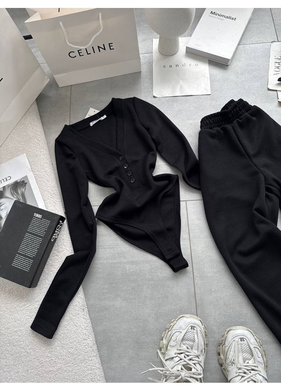 Жіночий костюм з боді No Brand (366227384)