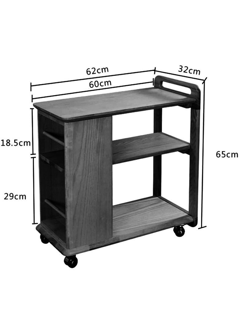 Сервірувальний столик з дерева Ельсборг бланже (ЄТК-003701) No Brand (327869670)