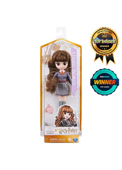 Коллекционная кукла Гермиона 20 см из Гарри Поттера с длинными волосами и волшебной палочкой для девочек Harry Potter (322777137)