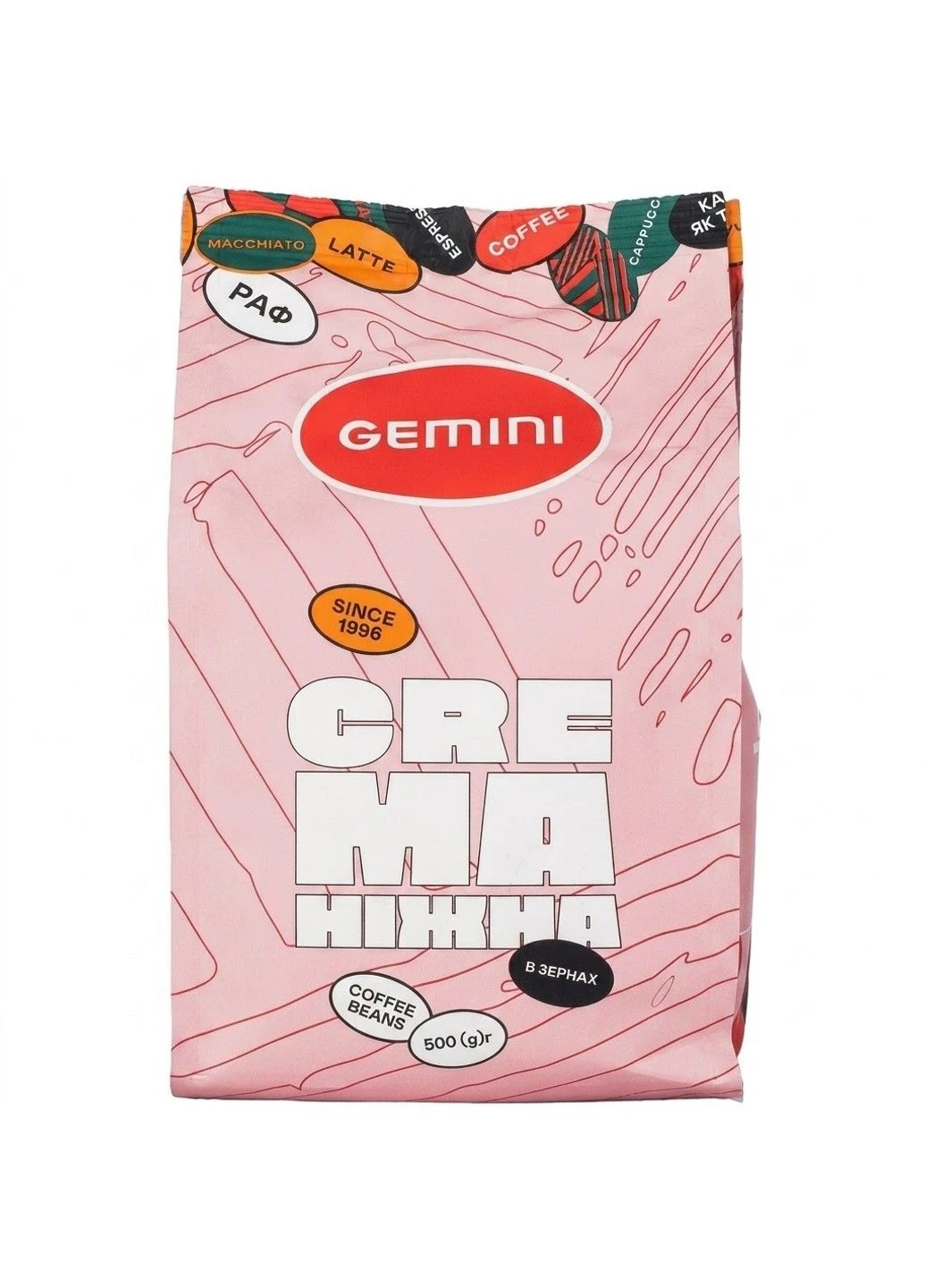 Кофе в зернах Crema нежный 500 г Gemini (400912050)