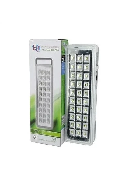 Аварийный светильник-фонарь на аккумуляторе 1200 мАч, до 4 часов, 30 LED, KD-630 / Аккумуляторная LED лампа No Brand (301088734)