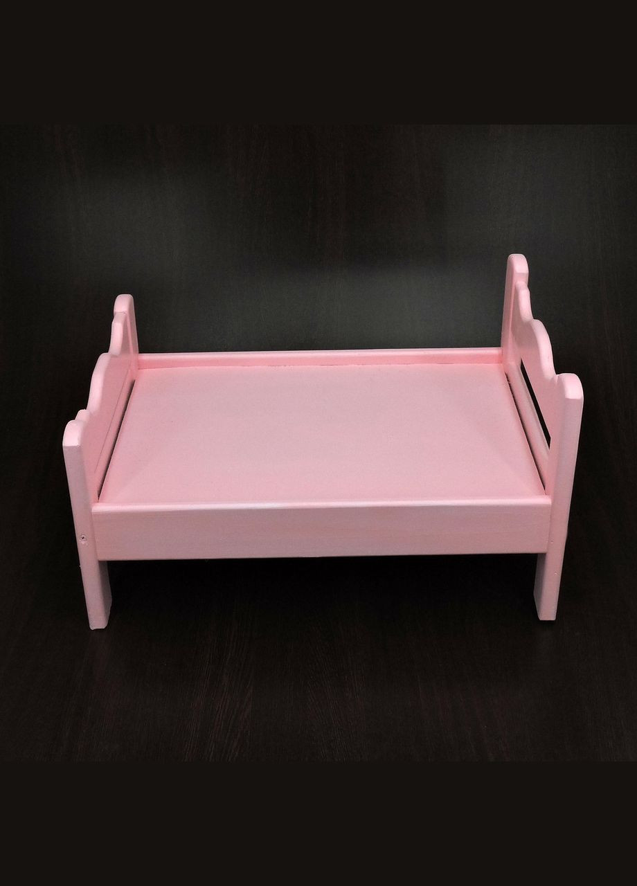 Кровать для кукол из дерева Ариэль барби (КРТ-000150) No Brand (328606008)