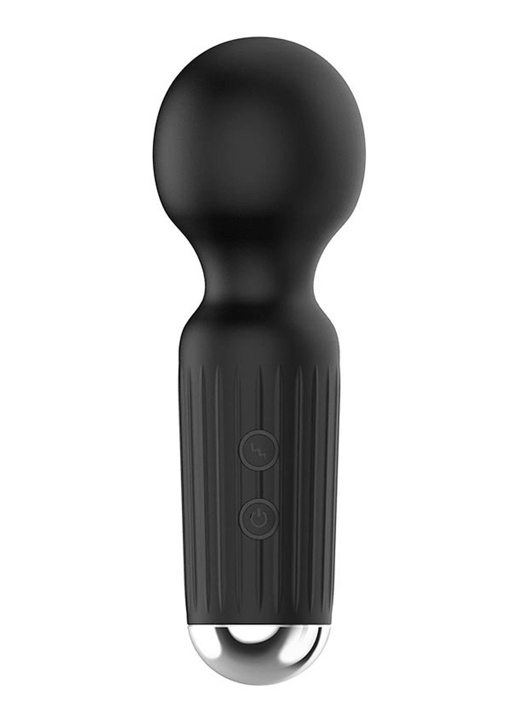 Вибромассажер перезаряжаемый, силиконовый, черный Boss Series (292012029)
