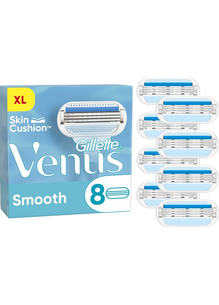 Змінні картриджі для гоління жіночі (Леза) Smooth 8 шт Venus (346493661)