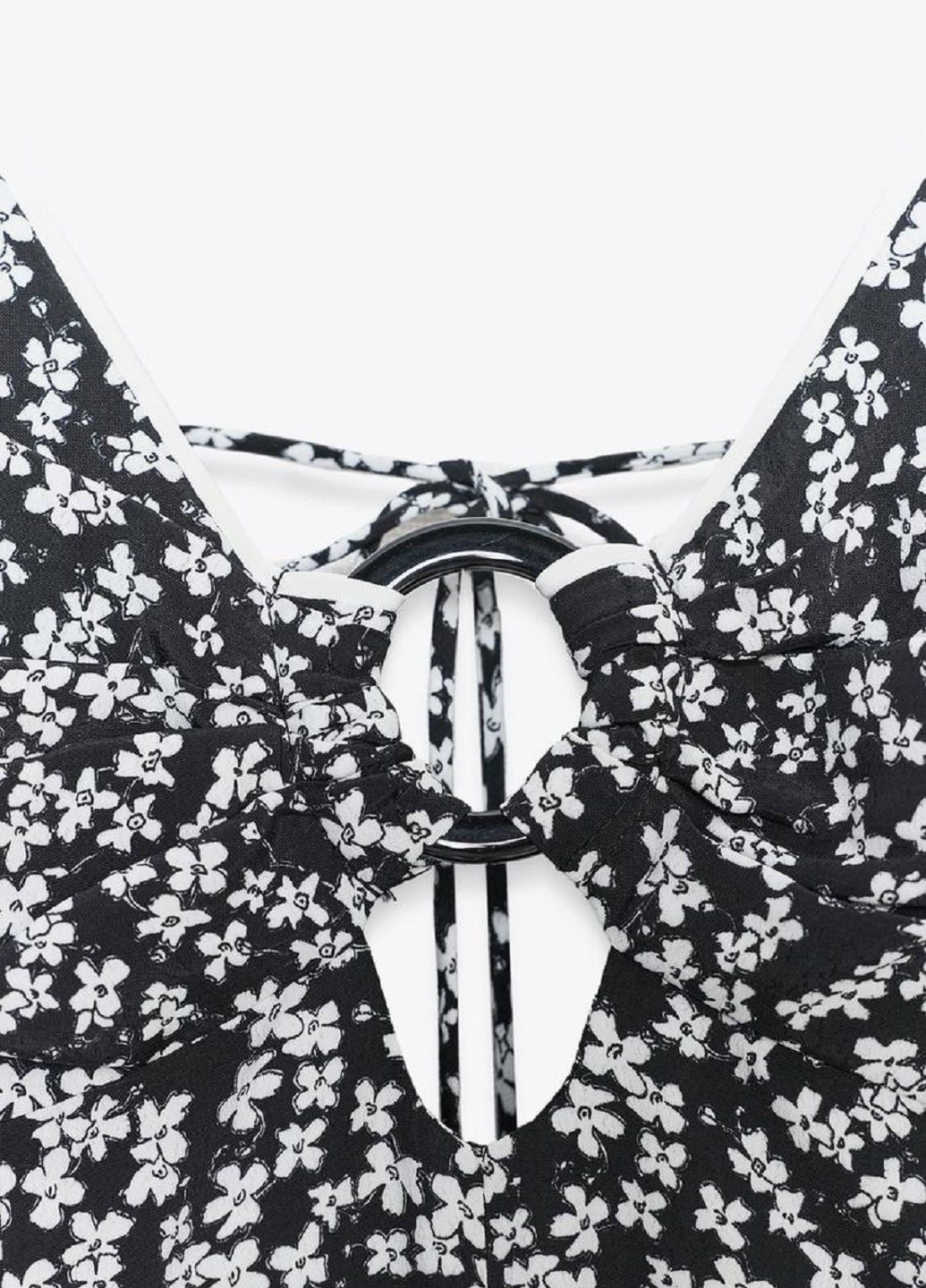 Комбінована повсякденний сукня Zara з квітковим принтом