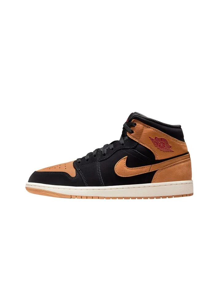 Черные демисезонные кроссовки мужские air 1 mid se hv4091-002 Jordan