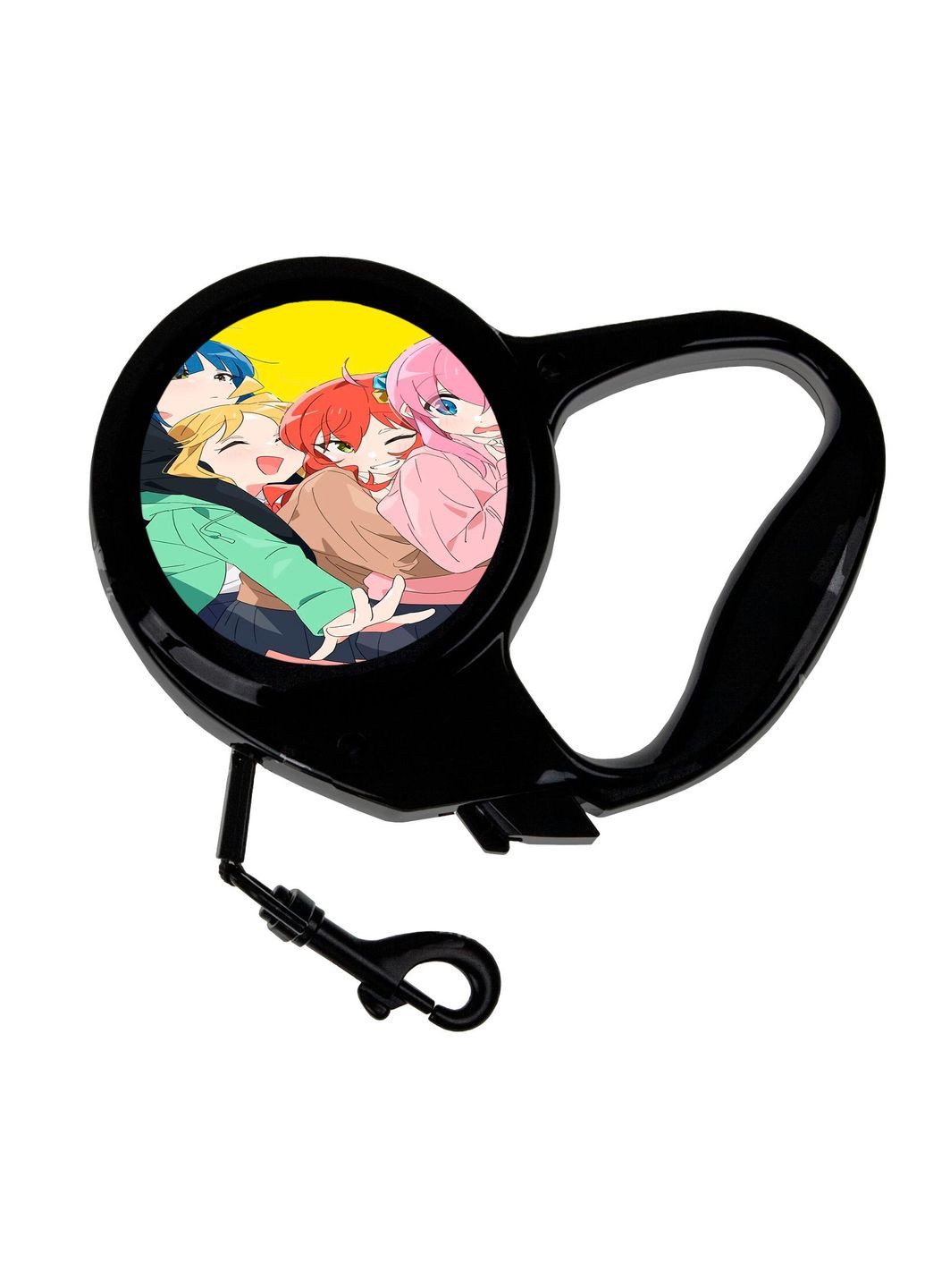 Повідець-рулетка для тварин із принтом Аніме Самітниця рокер #0006 3 м чорний No Brand (309152472)