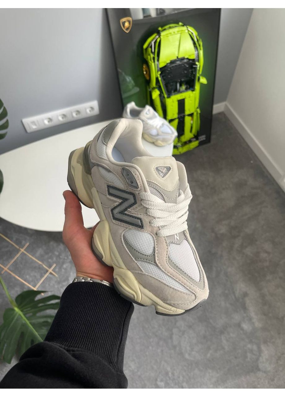 Кроссовки женские и мужские New Balance 9060 Sea Salt | Нью Беланс 9060 серые No Brand серые демисезоны (361155240)