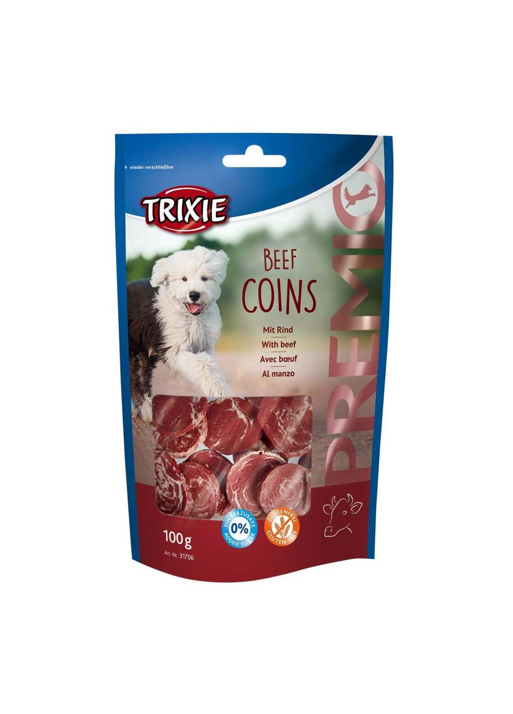 Лакомство для собак 31706 Premio Beef Coins с говядиной 100 г Trixie (285778957)