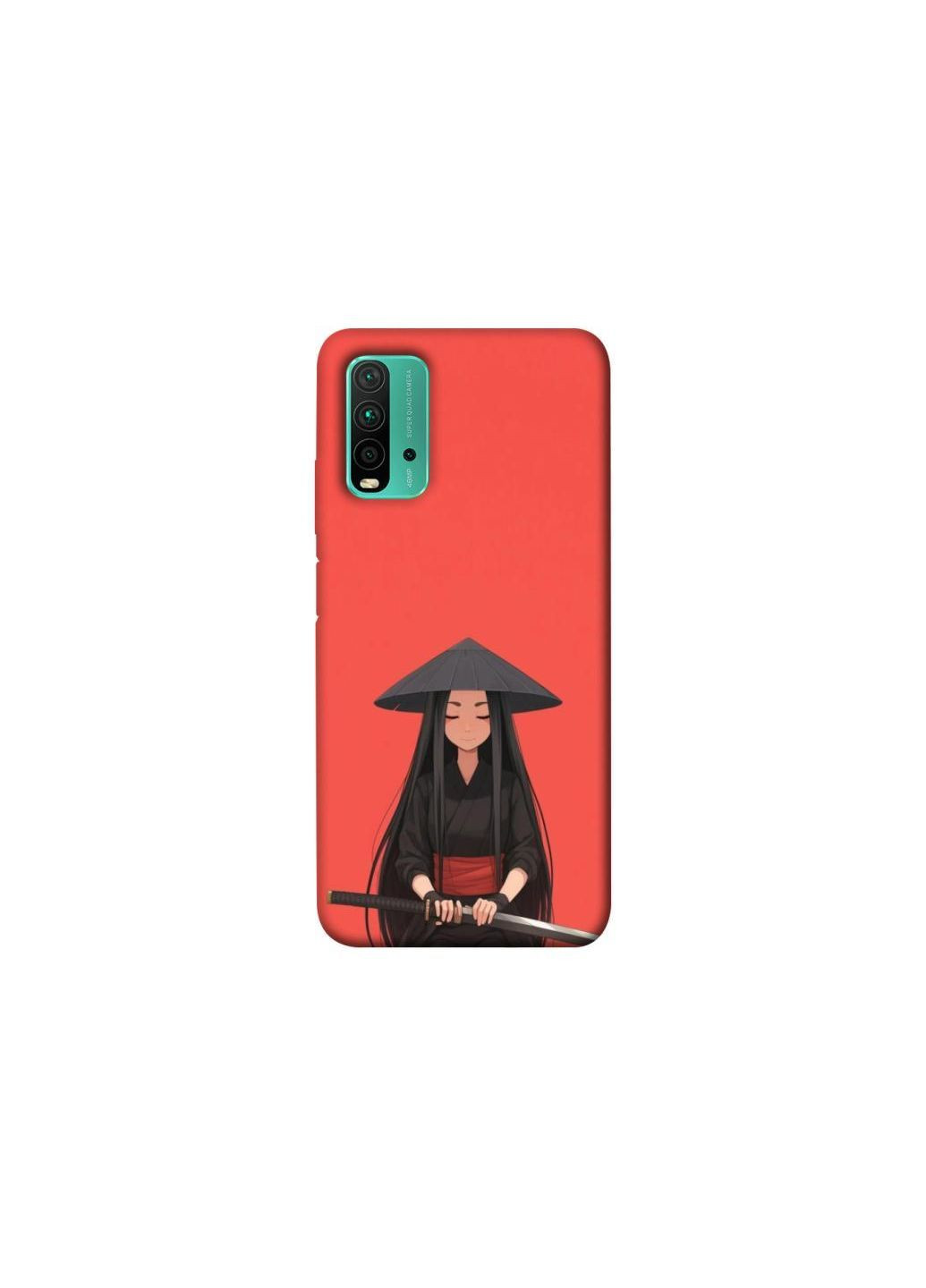 Чехол на Xiaomi Redmi Note 9 4G / Redmi 9 Power Red samurai Frontalka (363888361)