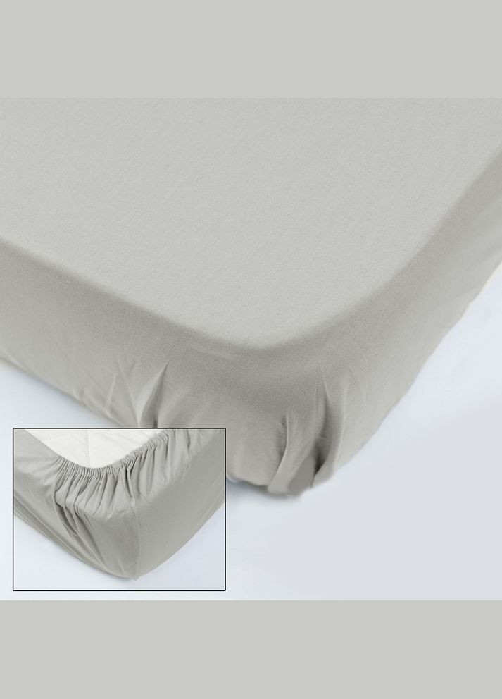 Простирадло на гумці PR80RRan-147Gray ранфорс 160х200 см (92932173) SoundSleep (282923087)