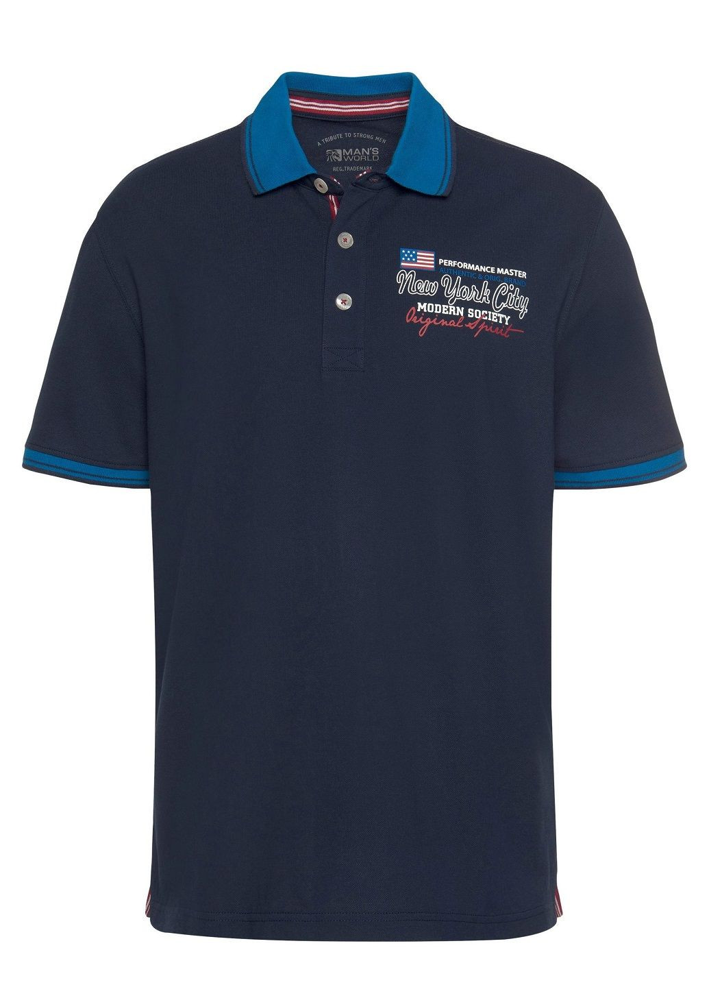 Темно-синяя футболка-поло для мужчин Man's World