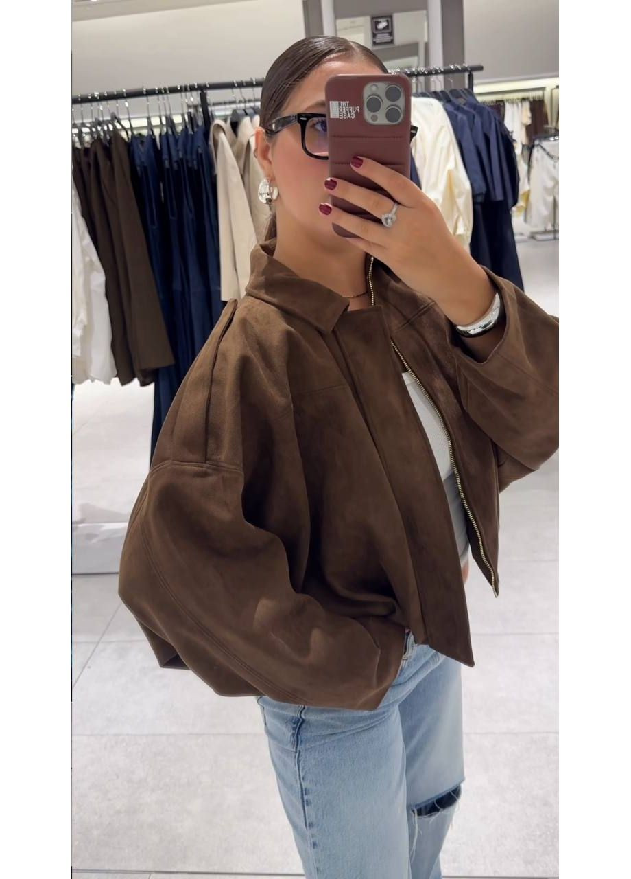 Жіноча куртка-бомбер на блискавці (362046356)