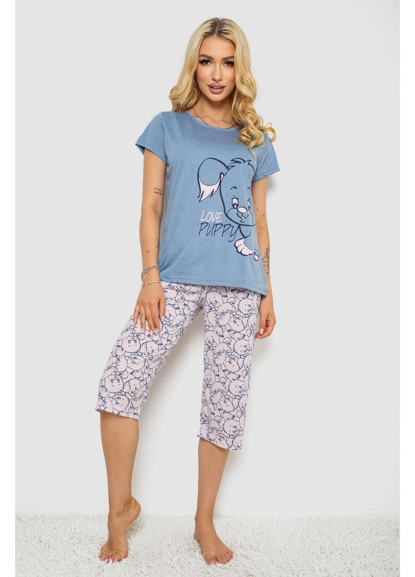 Комбинированная пижама женская с принтом, 243r7106 Ager
