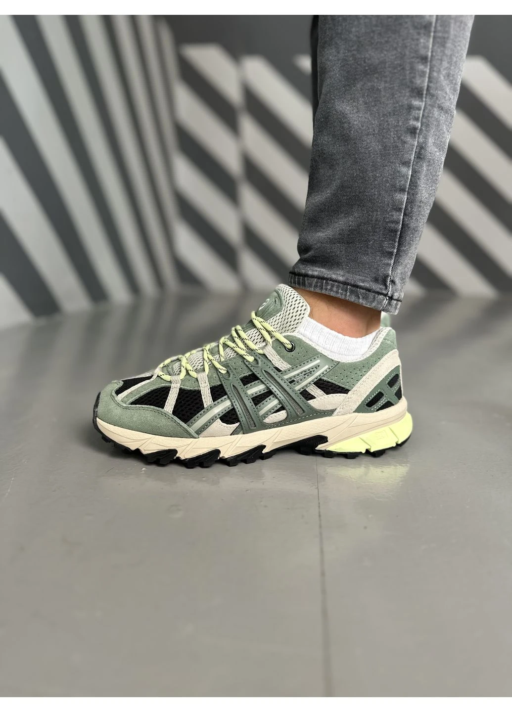 Чорні літні кросівки asics gel-sonoma 15-50 ivy black асікс гель сонома No Brand