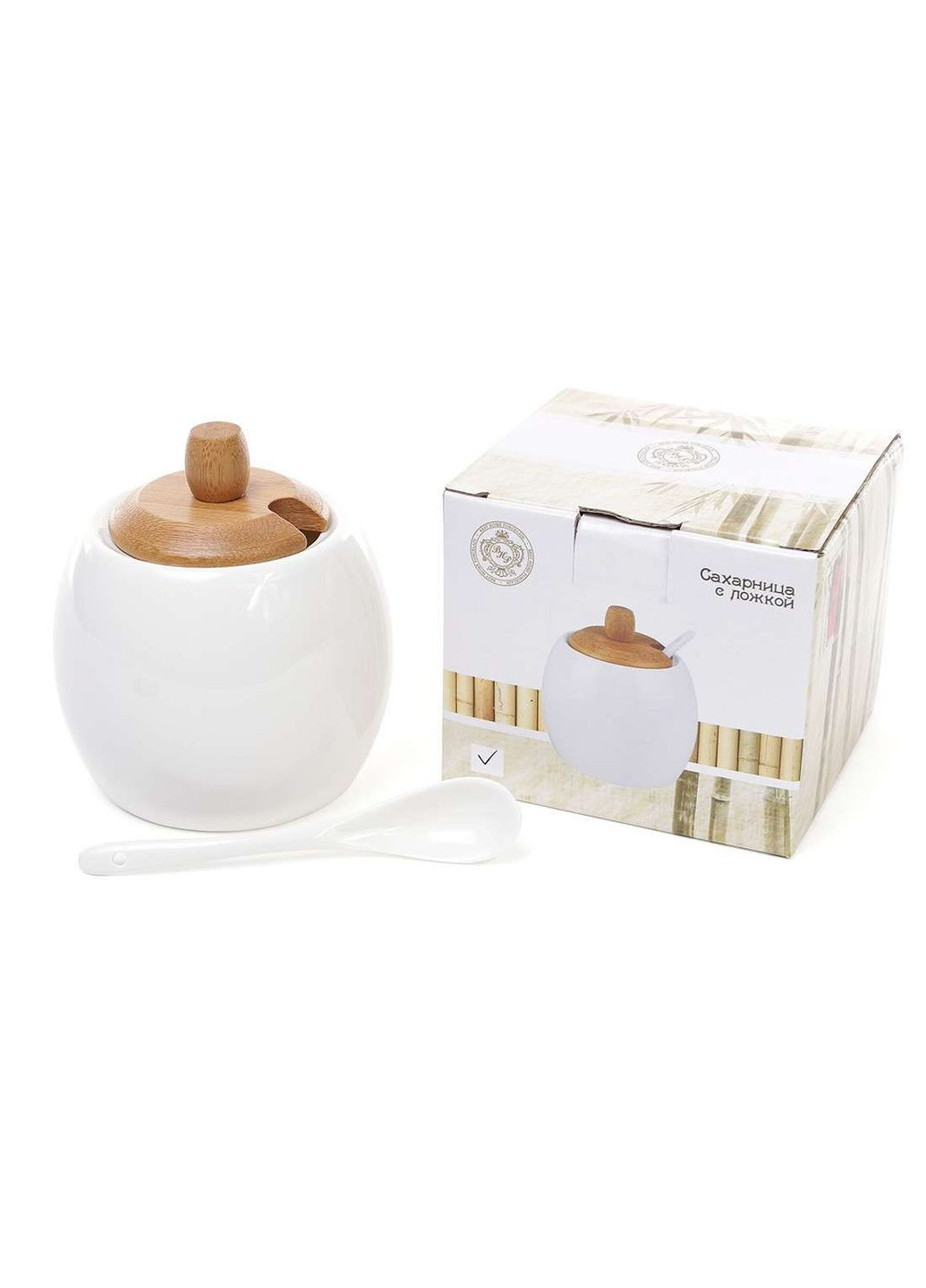 Цукорниця з ложкою Naturel 375-328 BonaDi (364770068)