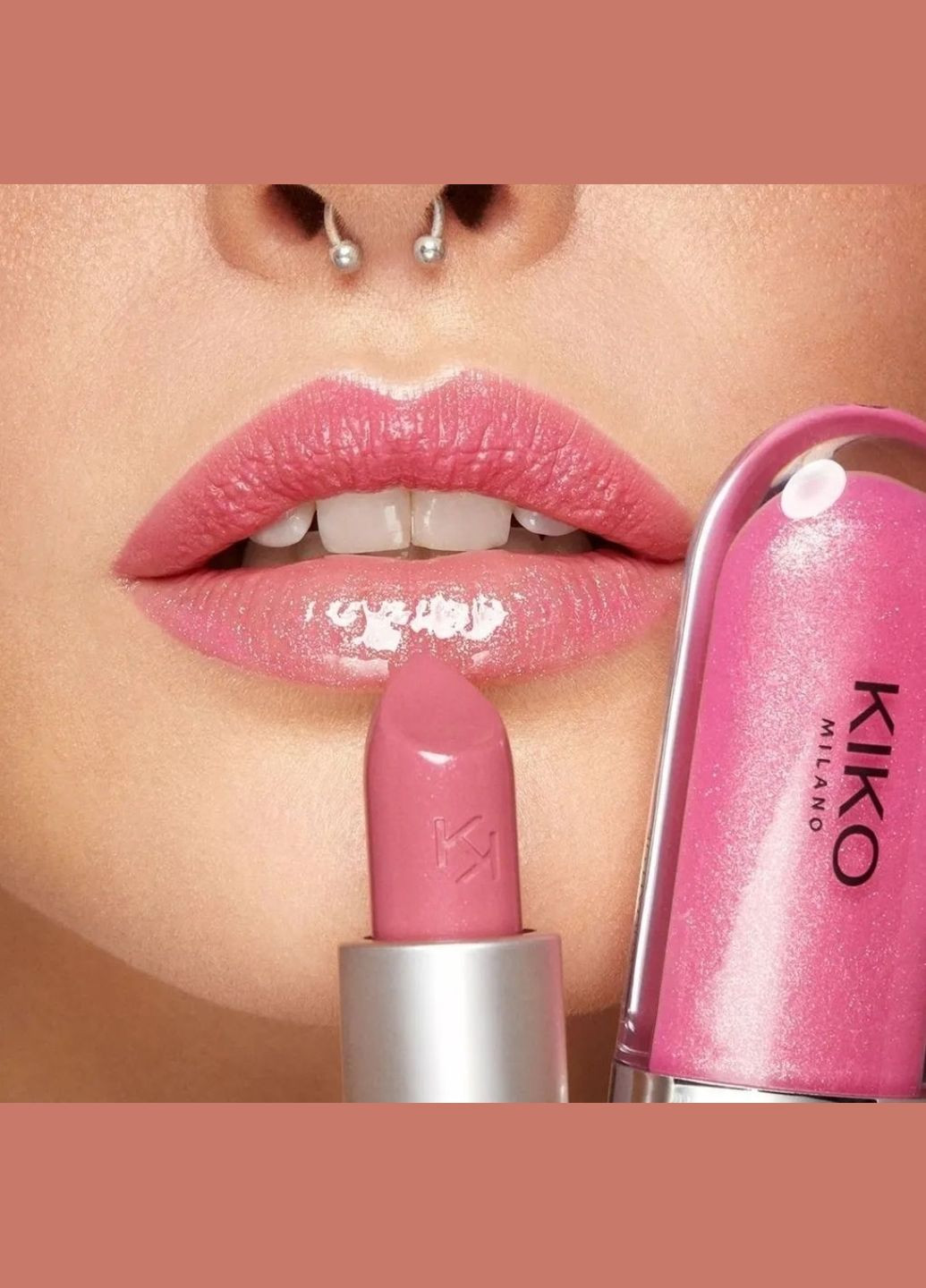 Напівпрозора помада Glossy Dream Sheer Lipstick - 203 Rosa Vintage Kiko Milano (294842745)