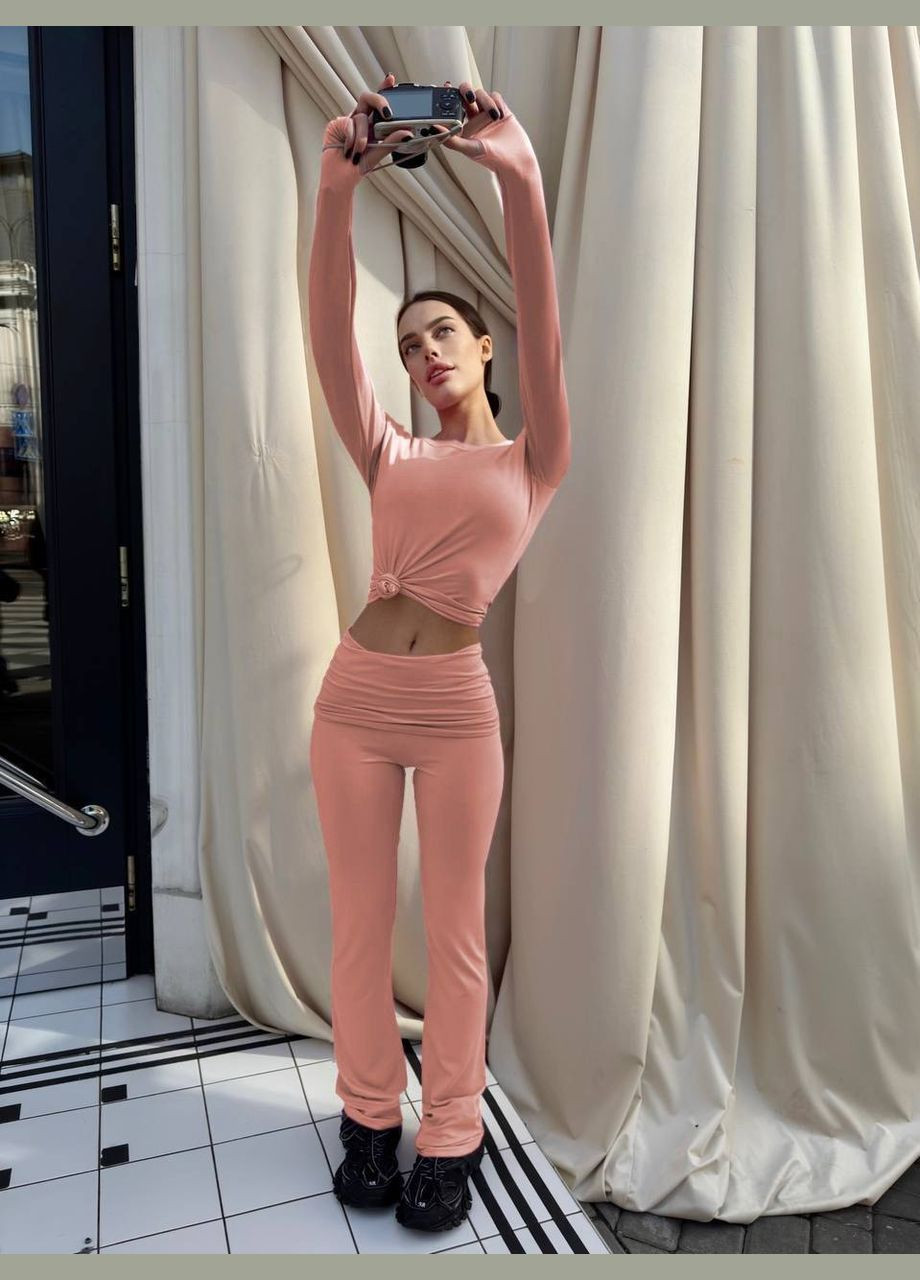 Костюм женский лонгслив и леггинсы из вискозы No Brand С824/825-1620/2 (341280150)