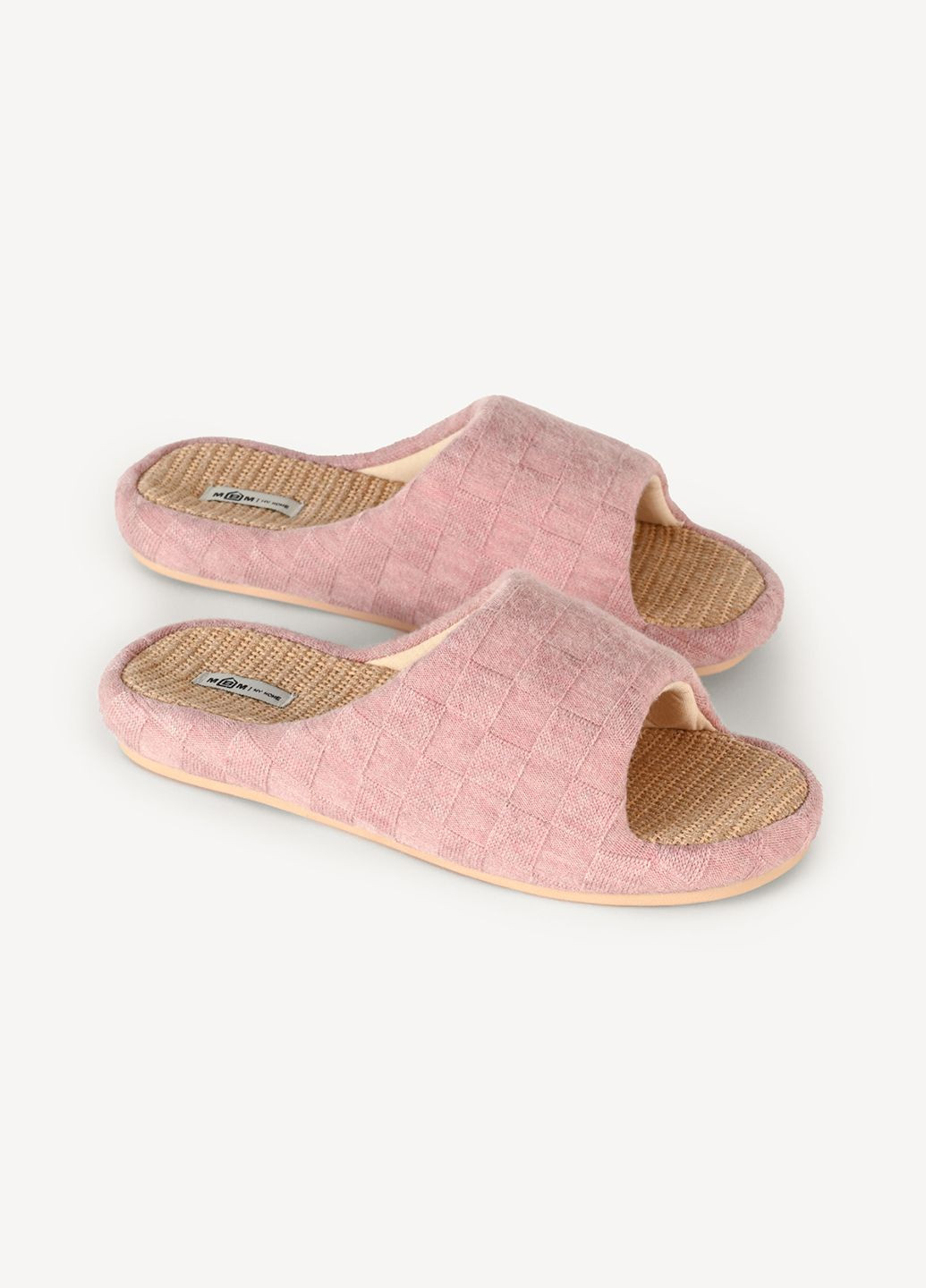 Розовые тапочки женские с открытым носком nika MVM