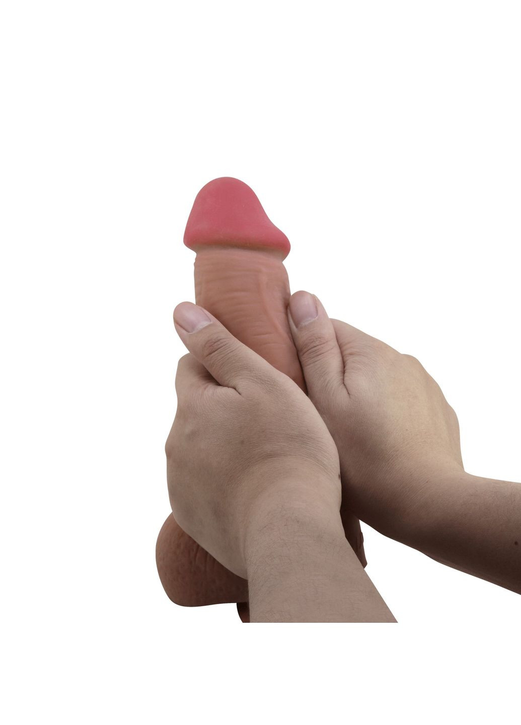 Фаллоимитатор с подвижной кожей Emeka, гибкий, на присоске, 23.4 х 4.7 см Pretty Love (361670159)