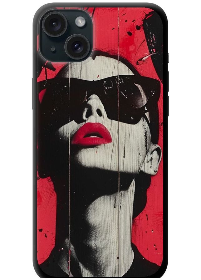 TPU чорний чохол 'XO Love v1' для Endorphone Apple iPhone 15 Plus (285709964)