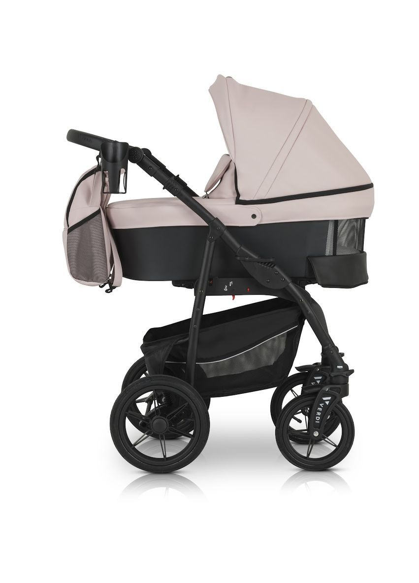 Універсальна коляска 3 в 1 Sonic Comfort powder pink/black skin Verdi 9023-VC-08 (355313902)