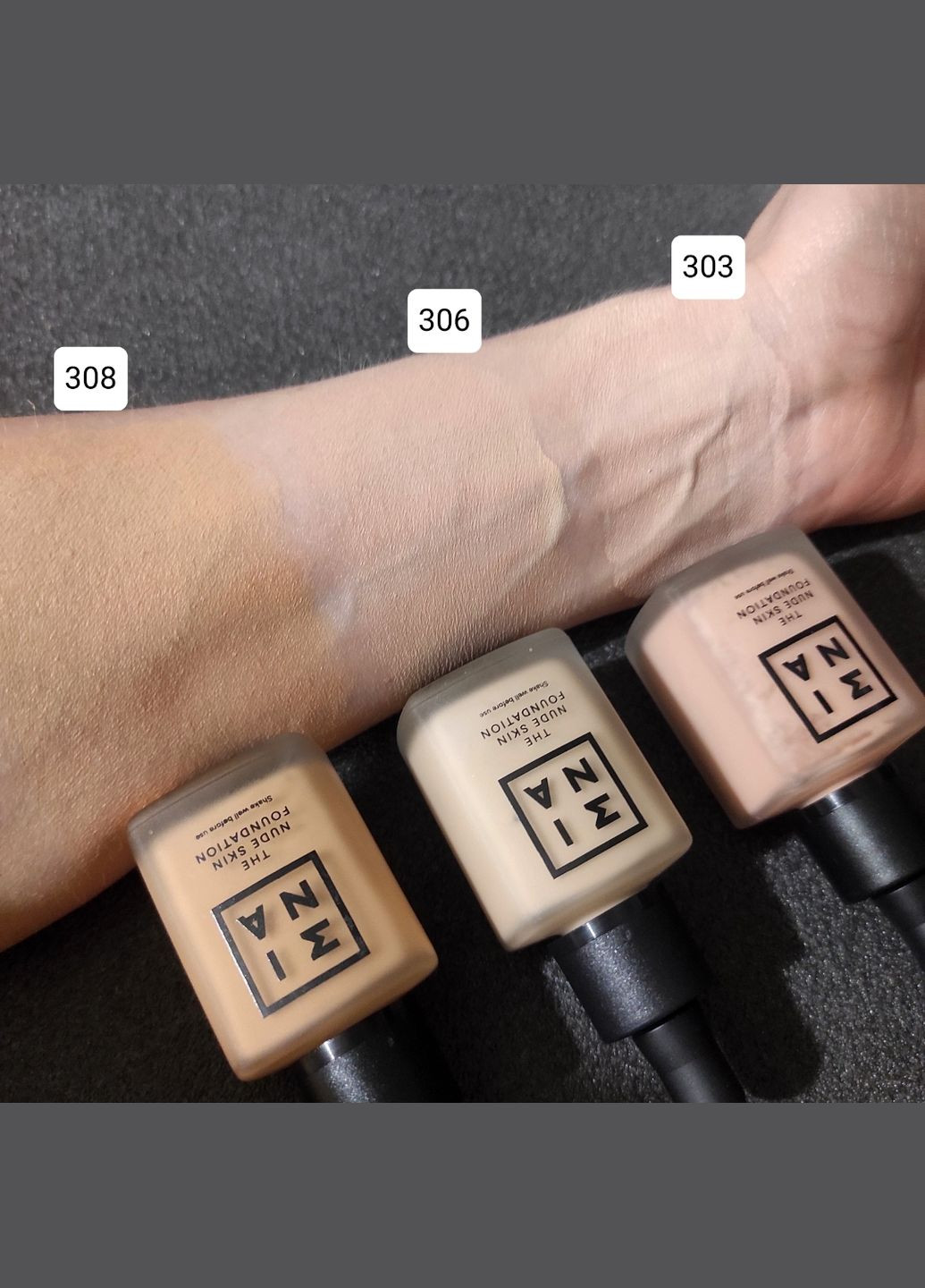 Тональный флюид 3INA The Nude Skin Foundation 30 мл. - 306 Sand Mina (296470001)