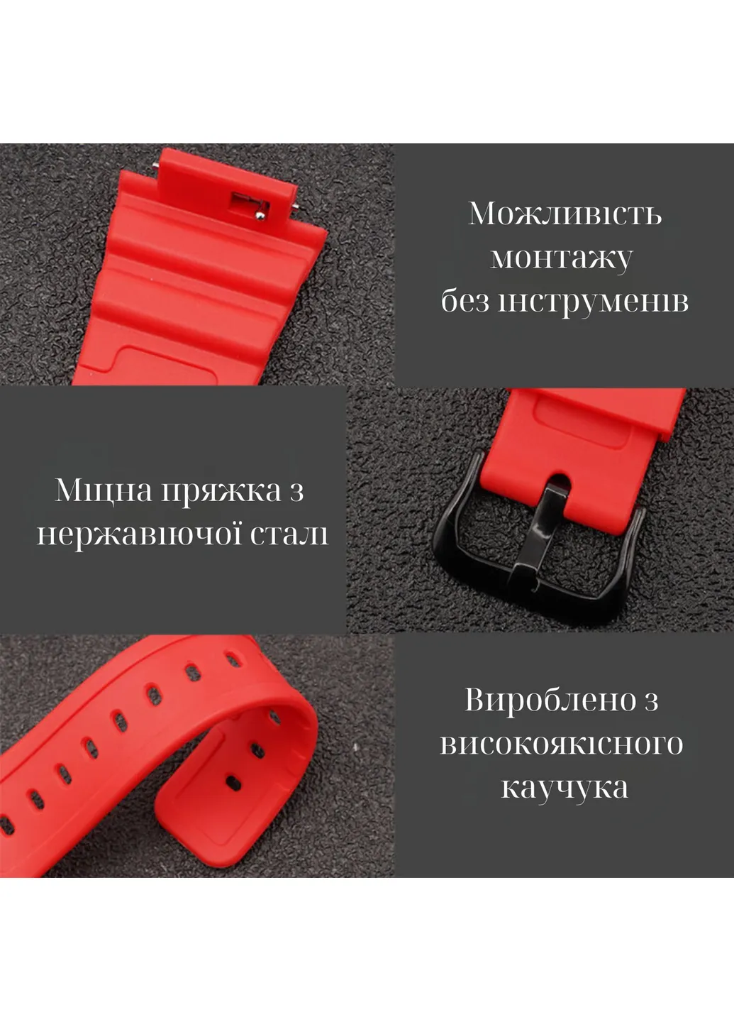 Ремешок + безель (рант) для Casio G-Shock GA-2100/GA-2110 Red Black Modfit (407402996)