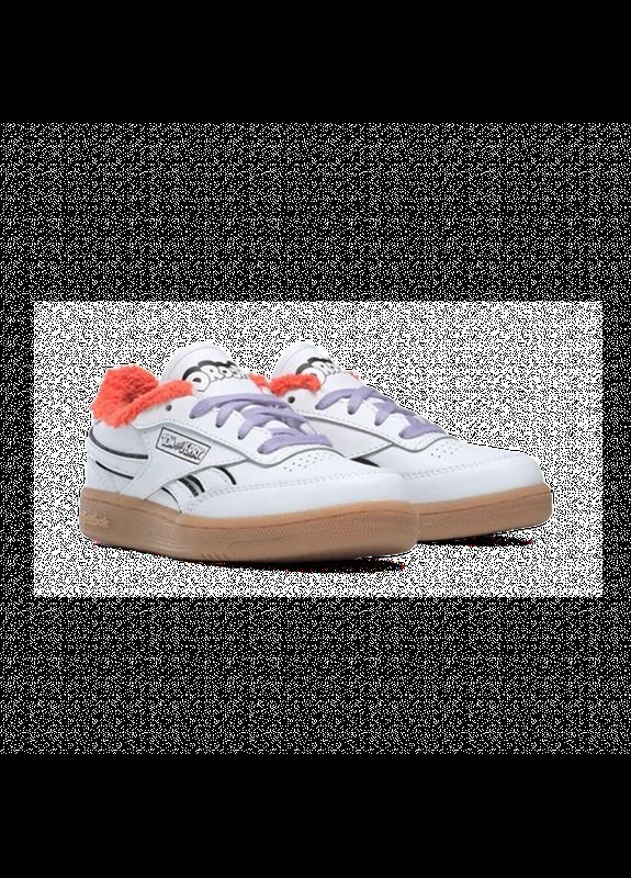 Белые всесезонные кроссовки детские, club c revenge - 27.5 Reebok