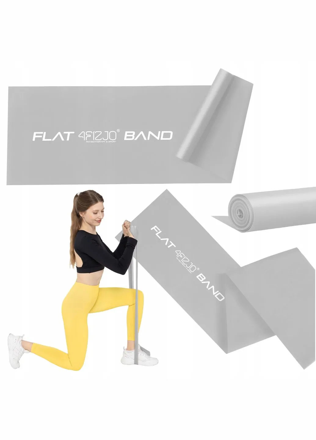 Стрічка-еспандер для спорту та реабілітації Flat Band 200 х 15 cм 15-25 кг Silver (P-5907739310446) 4FIZJO (301733356)