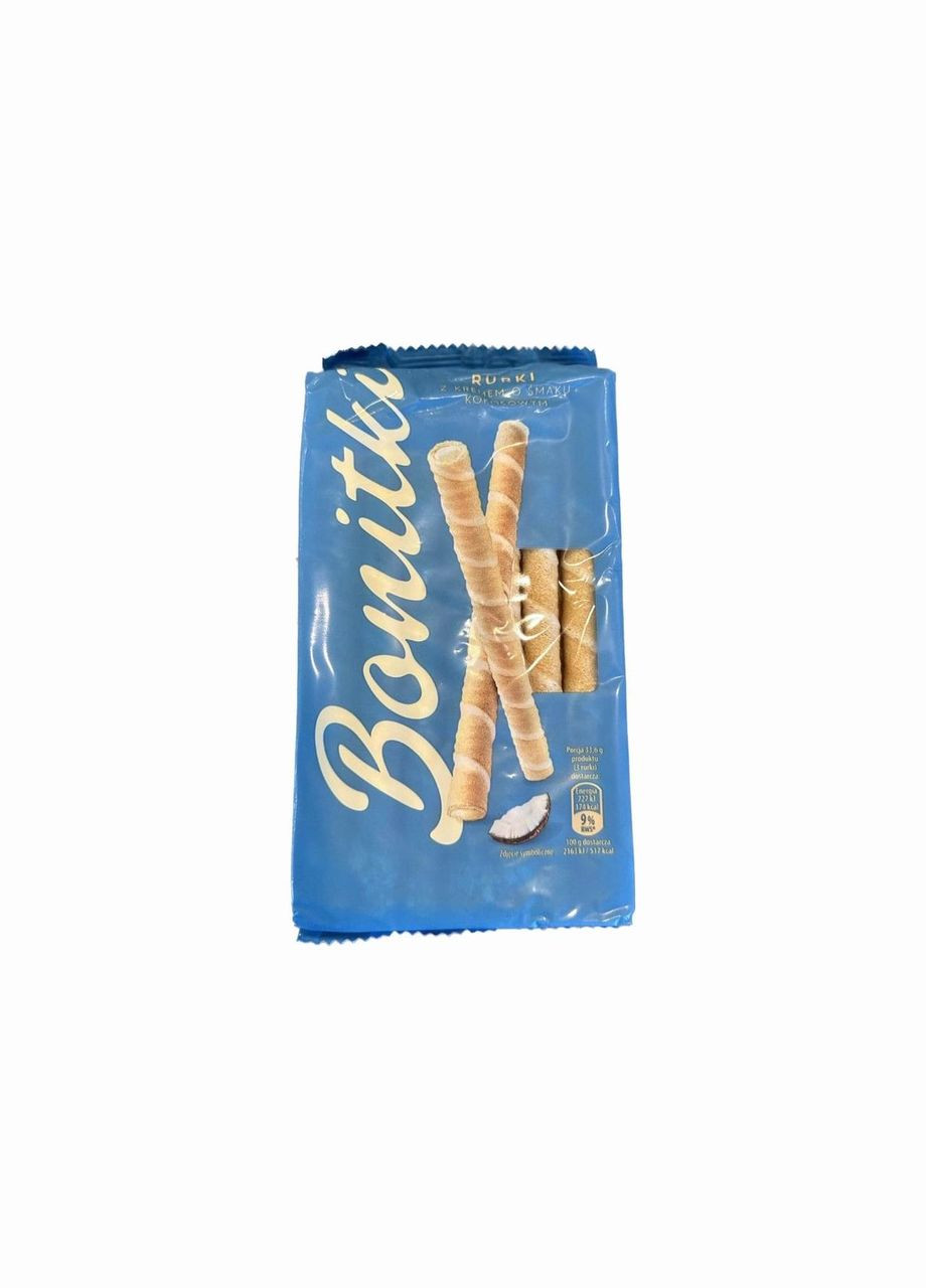 Трубочки Bonitki Rurki Kokos з кокосовим кремом 280 г. No Brand (329727587)