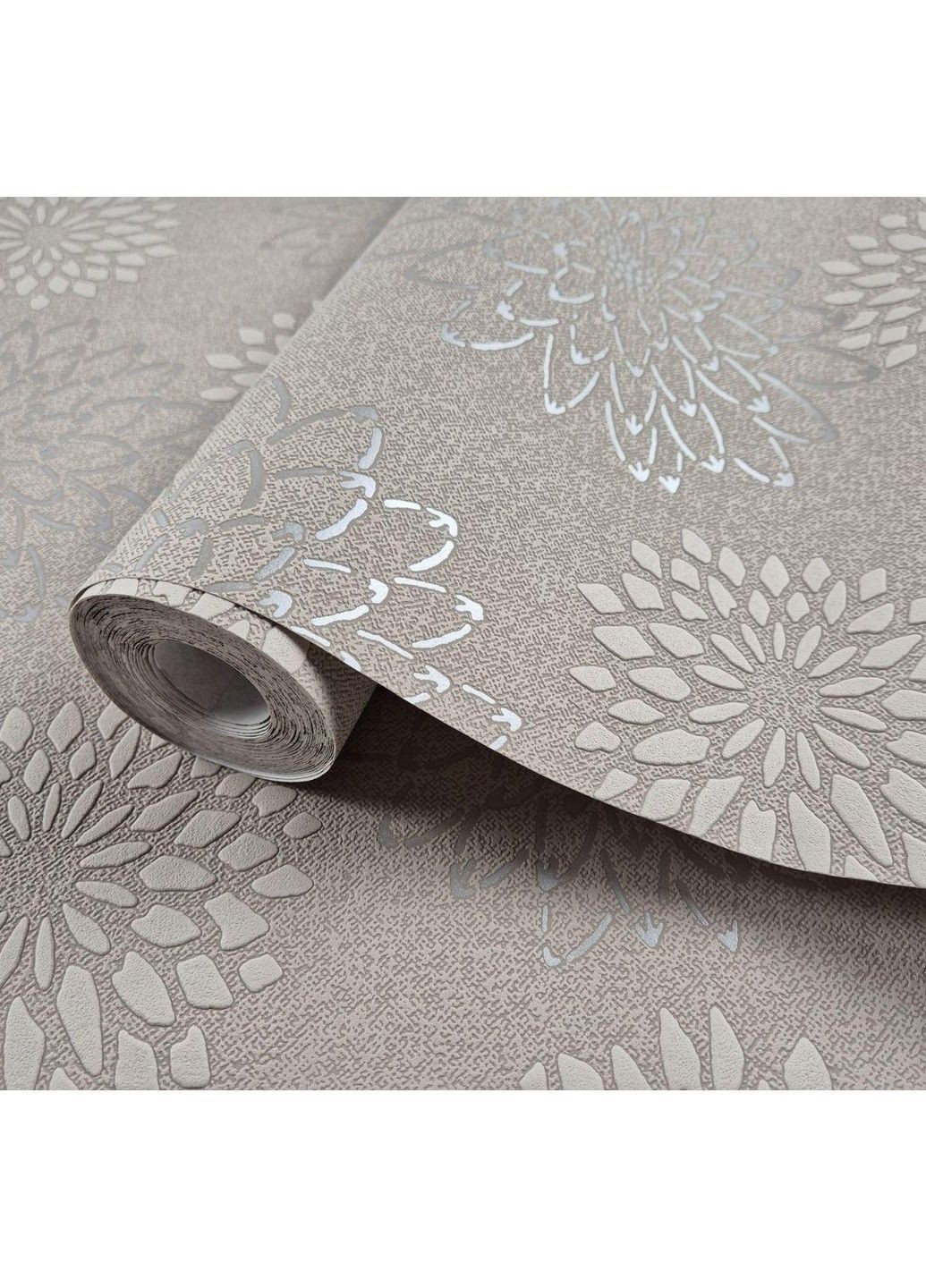 Обои виниловые на флизелине 0.53 × 10.05 м 97129, кофейные — для спальни, гостиной, прихожей MARBURG (368895799)