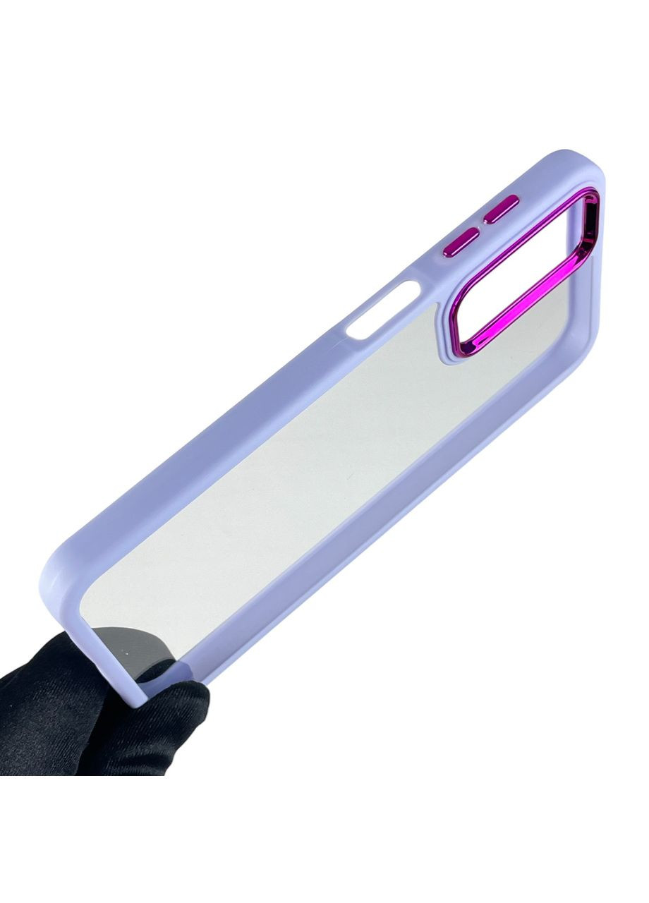 Чохол для Galaxy A24 4G SM-A245F з кольоровими високими бортами на самсунг а24 бузковий Samsung (366020876)