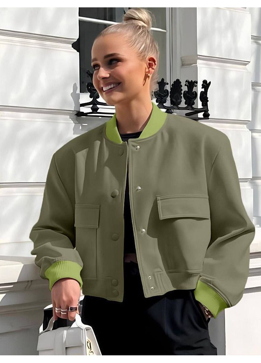 Жіночий бомбер FINO Mode на кнопках (351355617)