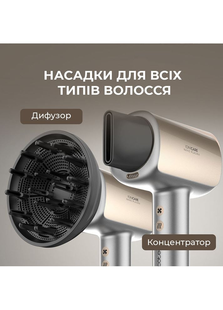 Фен DryGlam Nano Plasma Black (A01_EU01_100150) Cecotec (370608126)