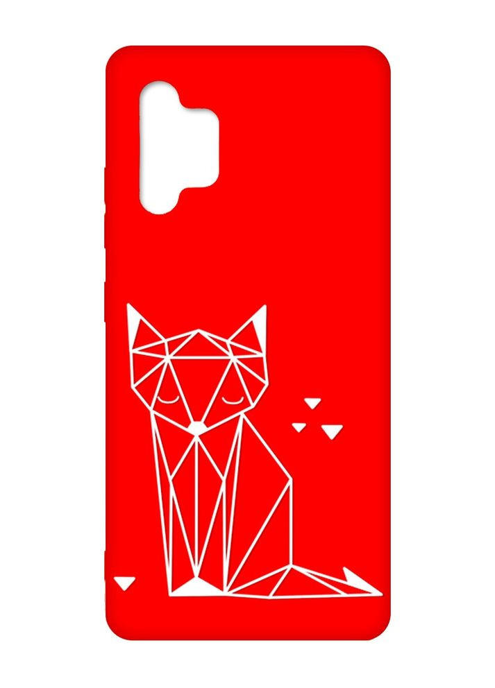 Матовий червоний чохол на Samsung Galaxy A32:: Лисиця (принт 127) Creative (360699184)