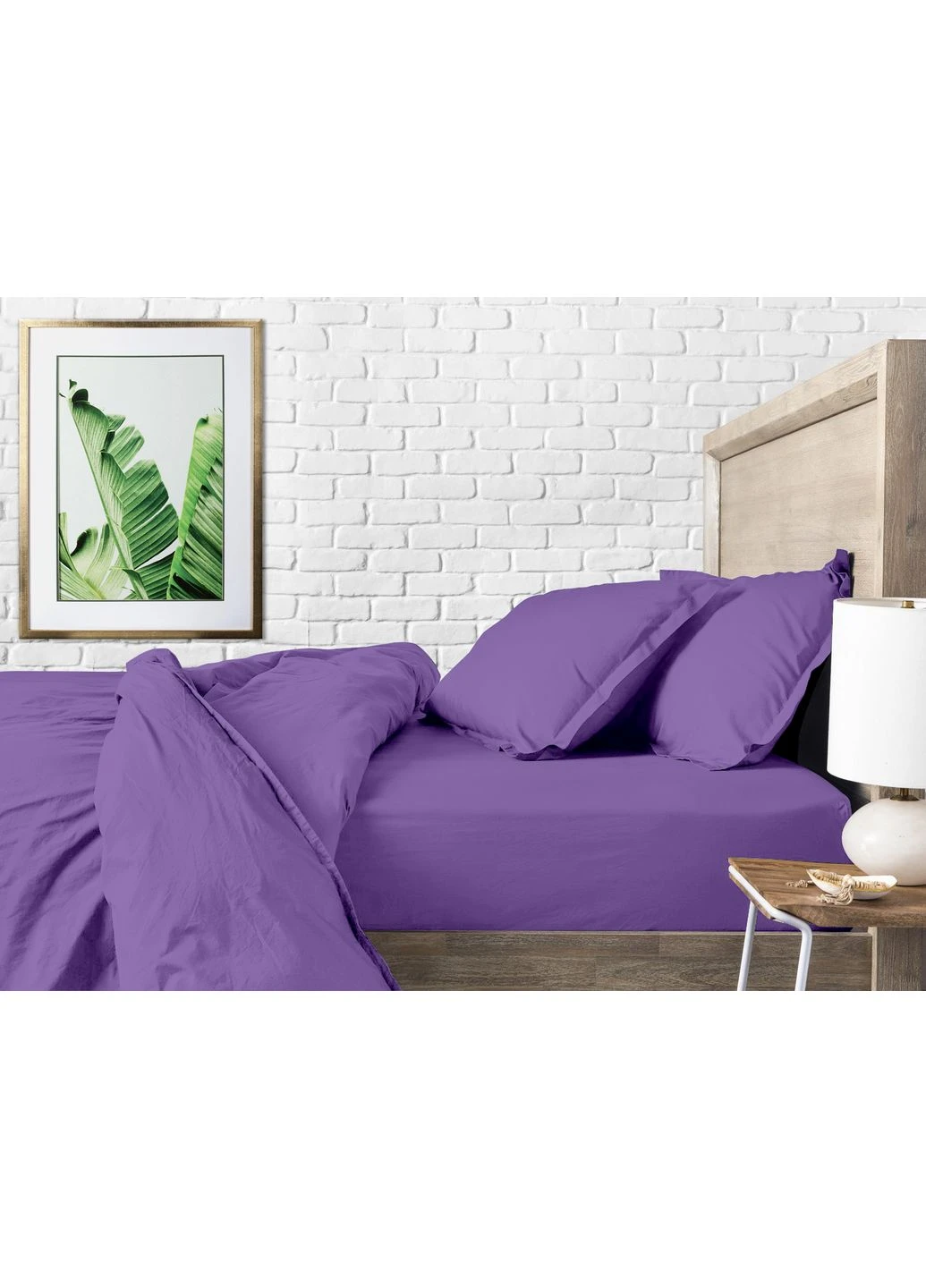 Евро постельное белье с простыней на резинке LAVENDER CS6 (4822052171592) Cosas (392830278)