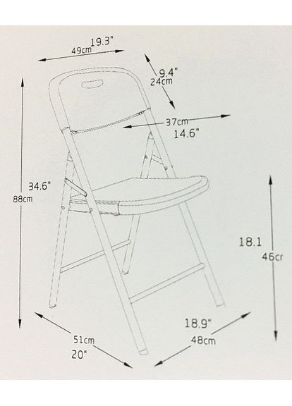 Складной стул Time Eco для дачи и кемпинга легкий и удобный для хранения ProDobro (367267896)