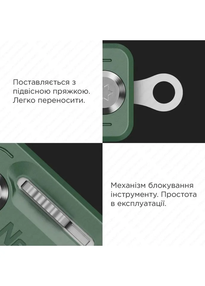 Мультитул NexTool Multi Functional Knife, зелений No Brand (410912370)