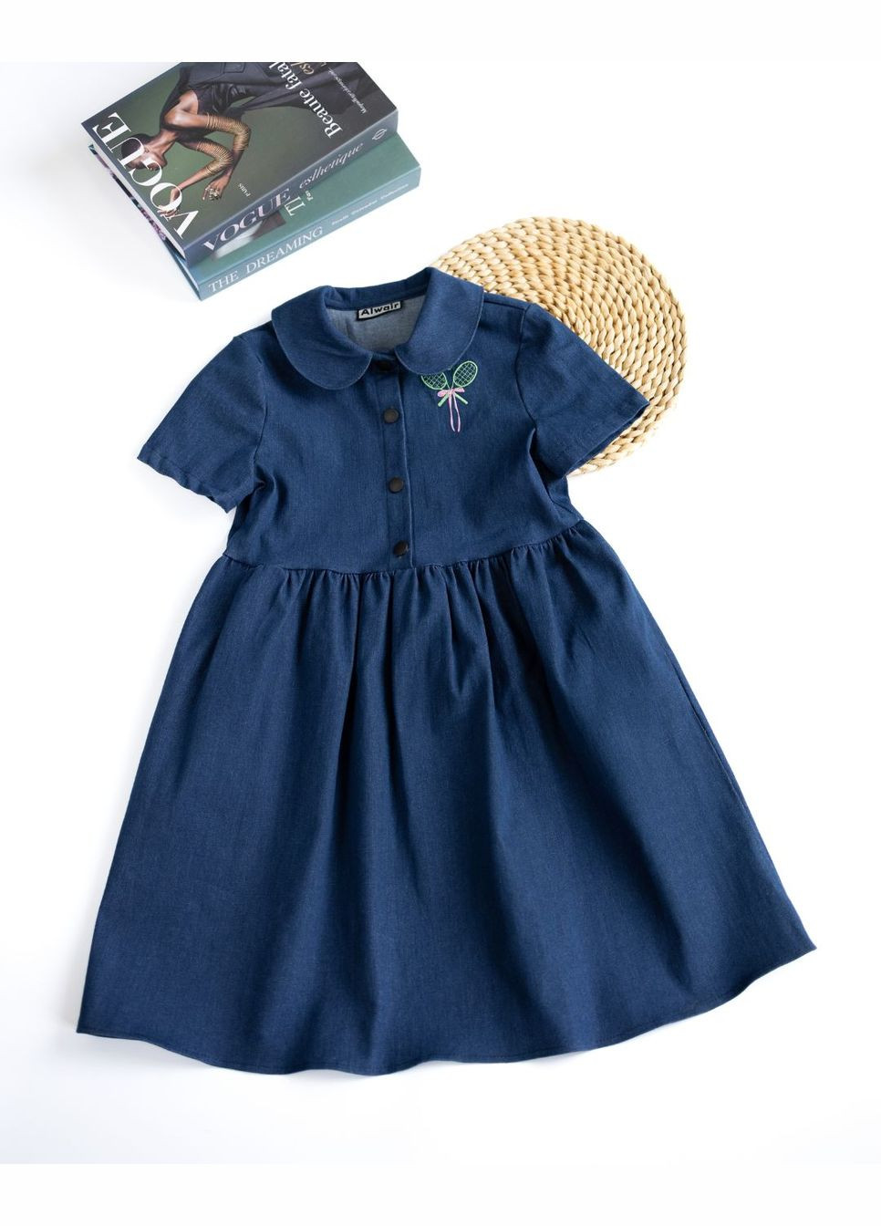 Темно-синя сукня джинсова для дівчинки tennis fun alwair kids ( ) (81147) Qoopixie (339079140)