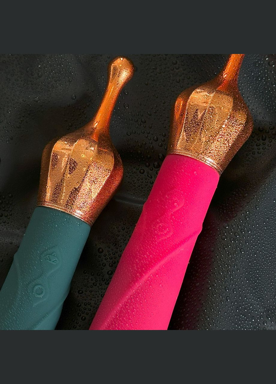 ТОПОВИЙ Двосторонній вібратор для стимуляції клітора з вакуумом рожевий No Brand (302002085)