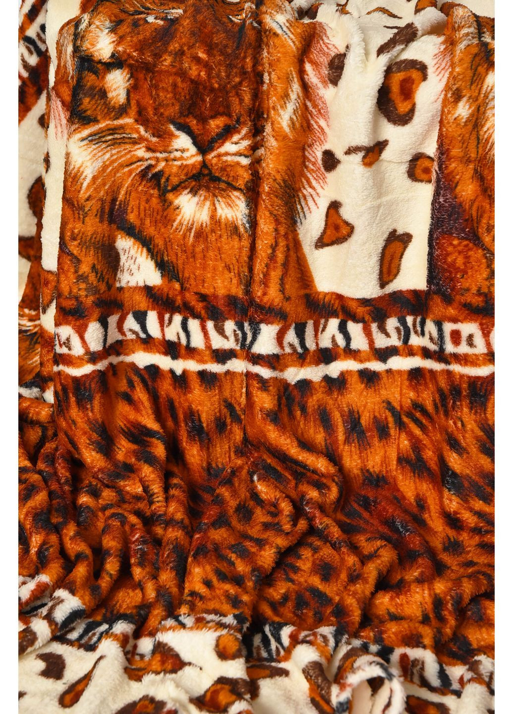 Плед молочного кольору з принтом розмір 200*220 Let's Shop (362475610)