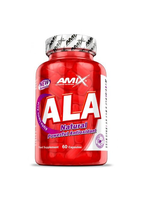 Натуральна добавка AMIX ALA 200 mg, 60 капсул Amix Nutrition (337345899)