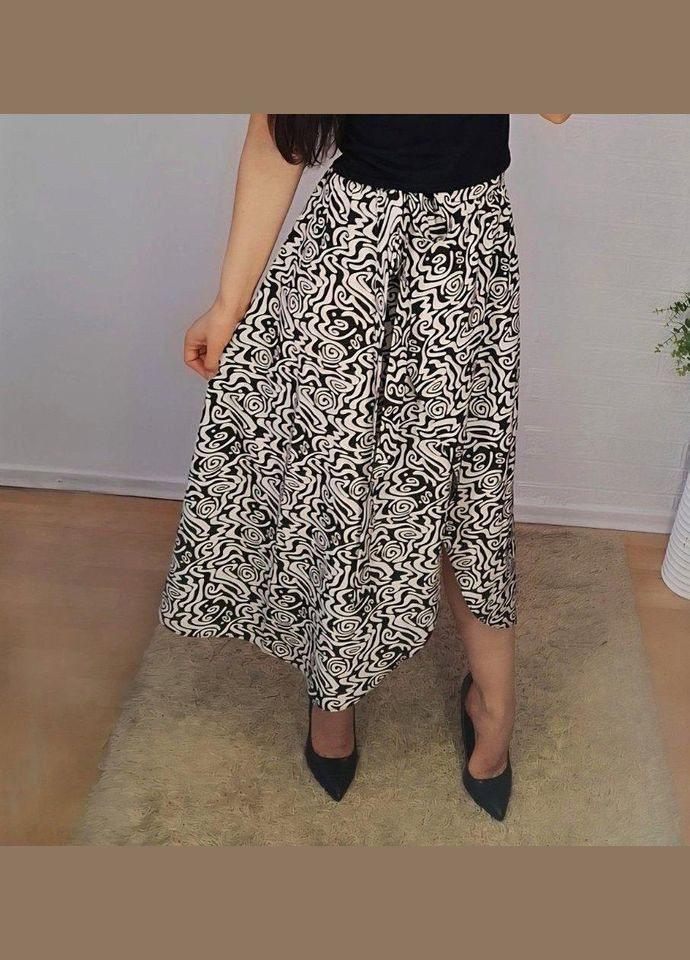 Спідниця жіноча на запах, модна, легка, довжина міді, талія на резинці, пояс в комплекті No Brand (347335513)