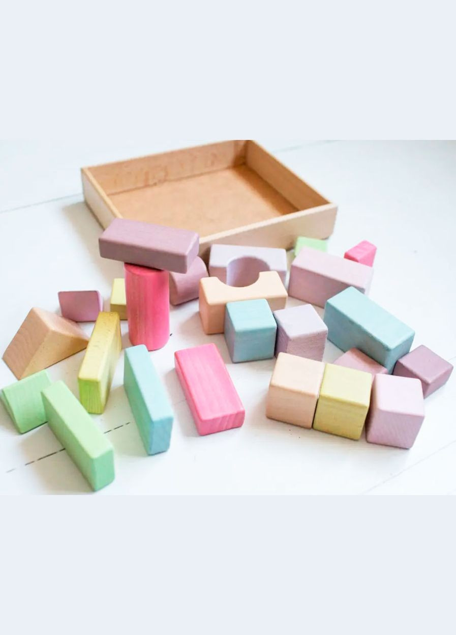 Дитячий дерев'яний конструктор, 24 дет. (7416/KD-255-10) Клевер (324423444)